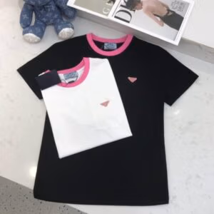 PRADA Logo Patch Short Sleeve Shirt