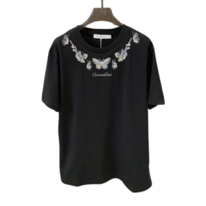 Dior Butterfly Embroidered T-Shirt
