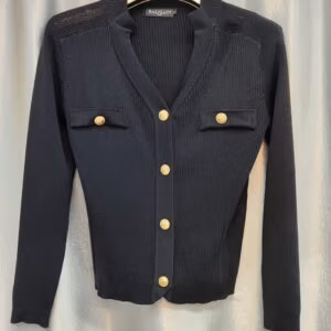 Balmain-Inspired Knit Cardigan