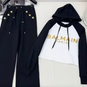 BALMAIN Logo Crop T-Shirt
