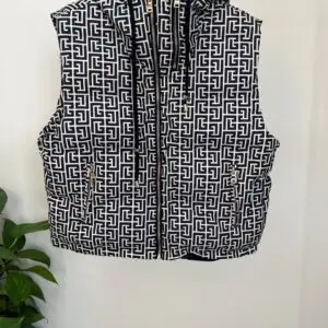 BALMAIN Monogram Quilted Vest Jacket