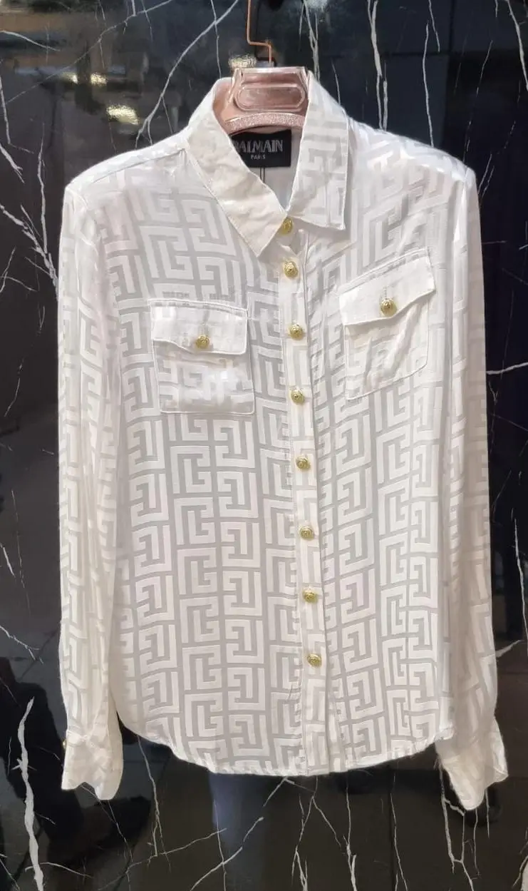 BALMAIN White Shirt for Men BALMAIN White Shirt for Men