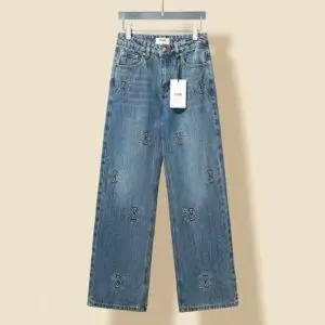 CELINE Loose Fit Wide Leg Pants