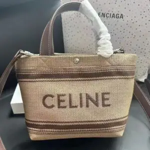 CELINE Cabas Raffia Bag