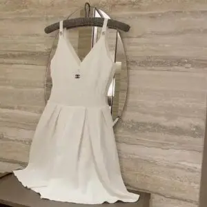 CHANEL V-Neck Mini Dress