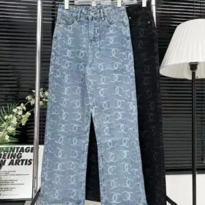 CHANEL Runway Light Denim Jeans