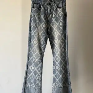 CHANEL Monogram Kick Flare Jeans