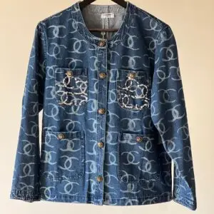 CHANEL Blue Jeans Denim Jacket