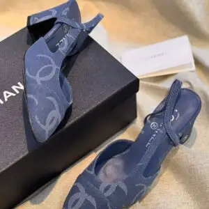 CHANEL Two-Tone Slingback Heels