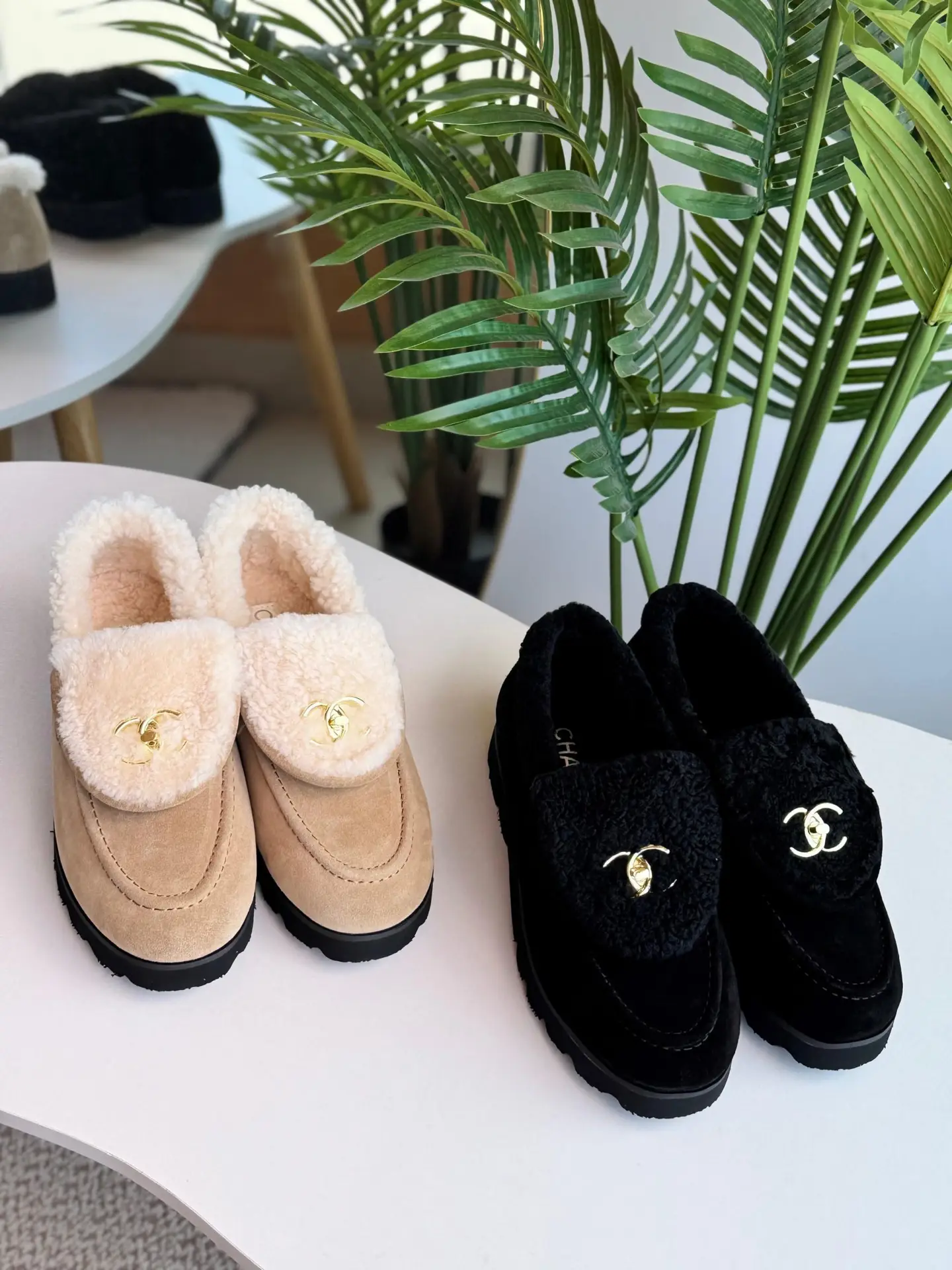 CHANEL Shearling Loafer CHANEL Shearling Loafer