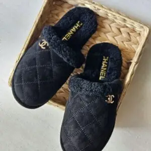 CHANEL CC Logo Mule Sandals
