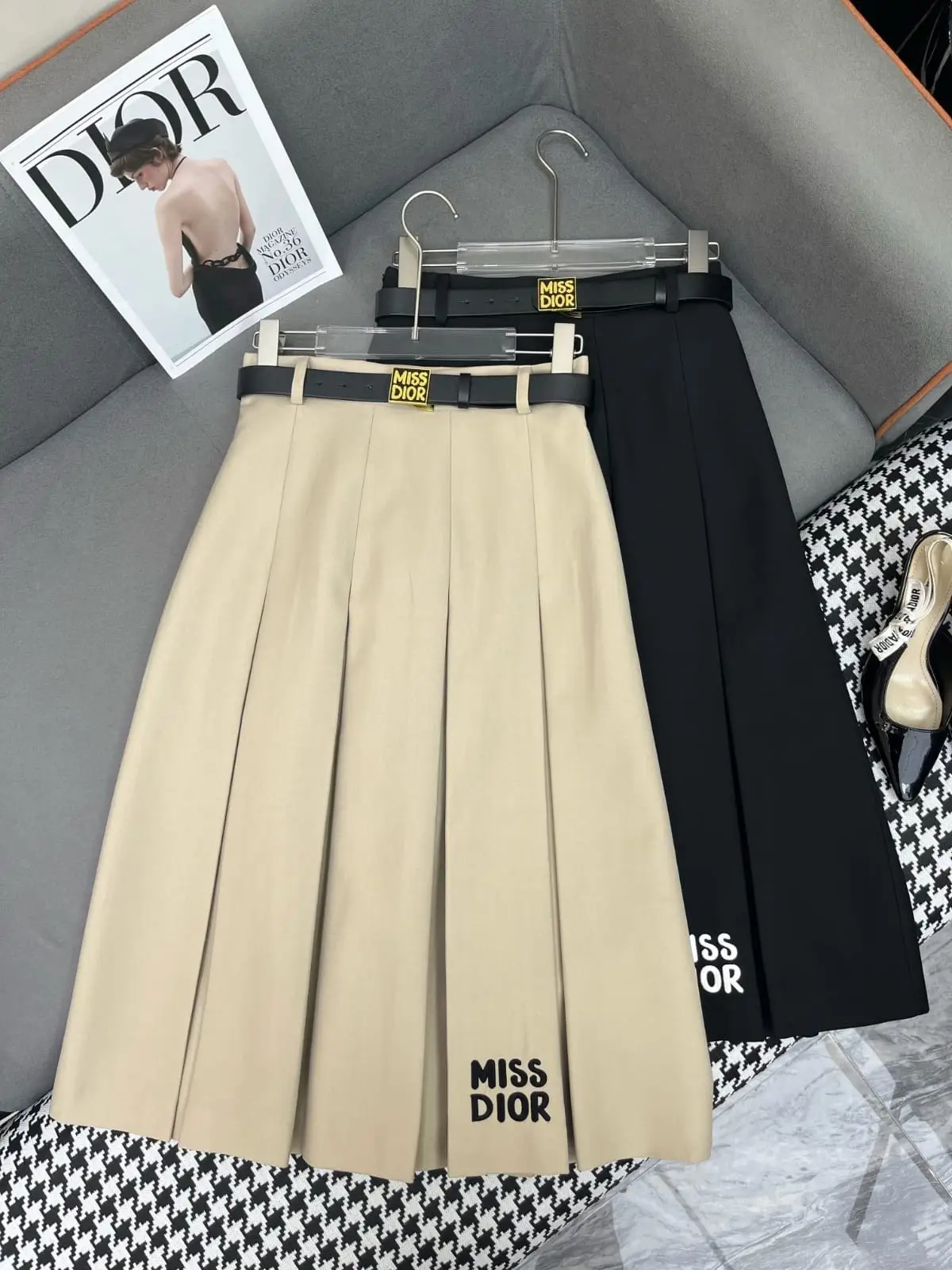 DIOR Pleat Midi Skirt DIOR Pleat Midi Skirt