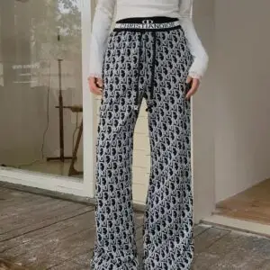DIOR Men & Women Floral Printed Trouser