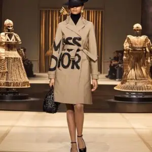 Dior Elegant beige Trench Coat with Belt