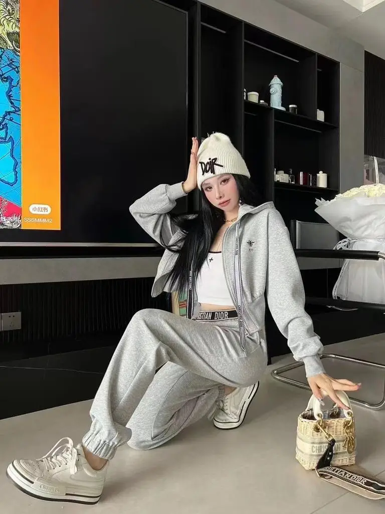 DIOR Style Korean Casual Sportswear Set DIOR Style Korean Casual Sportswear Set
