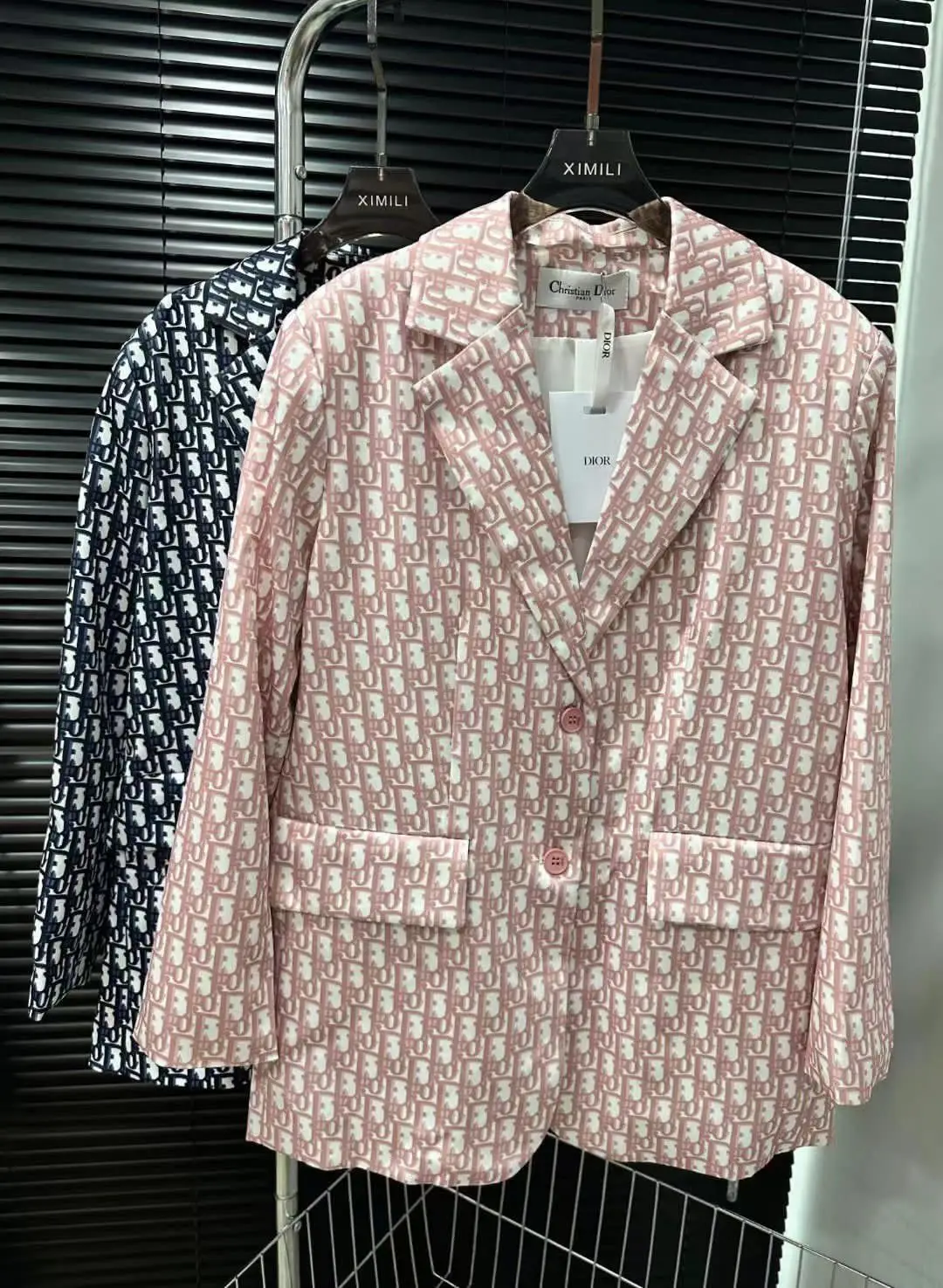 MIU MIU Apricot Stripe Embroidered Cotton Top MIU MIU Apricot Stripe Embroidered Cotton Top