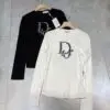 DIOR Ivory Cotton Long Sleeved T-Shirt