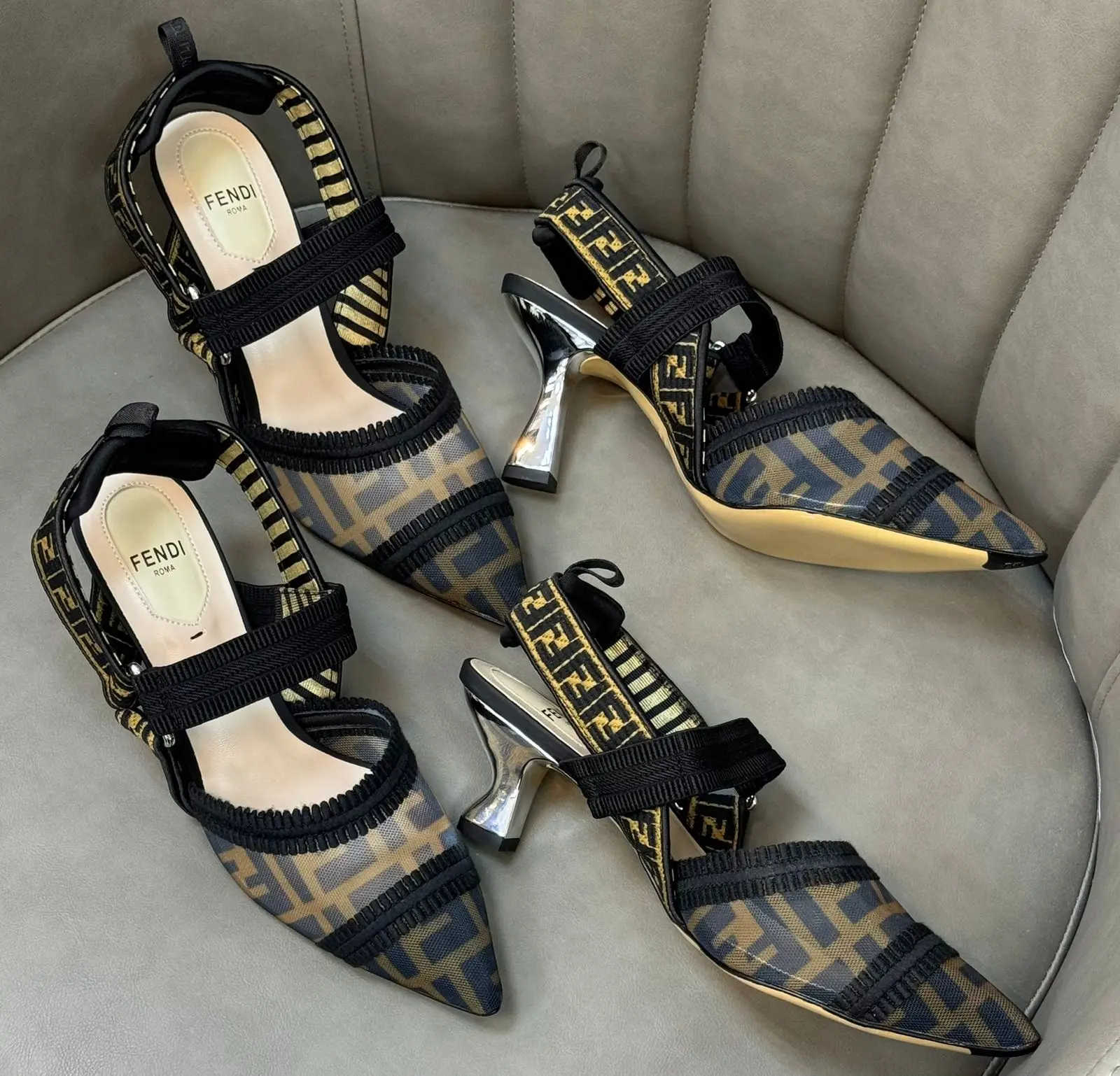 FENDI High Heeled Slingbacks FENDI High Heeled Slingbacks