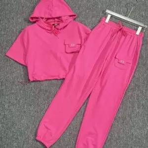 FENDI Cropped Hoodie & Joggers Set