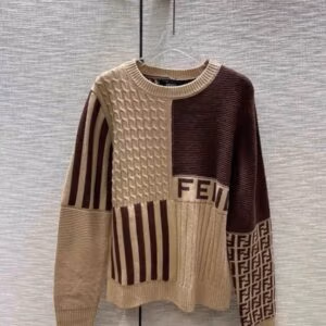 FENDI Intarsia Knit Logo Jumper