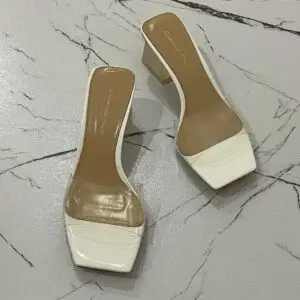 GIANVITO ROSSI Block Heel Leather Mules