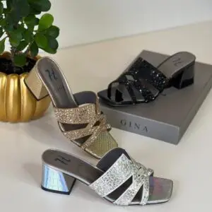 GINA Embellished Heeled Sandals