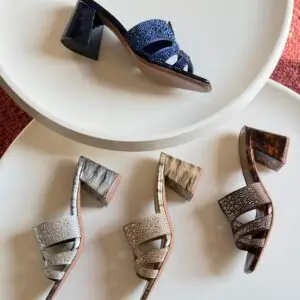 GINA Embellished Bronze Vora Heels