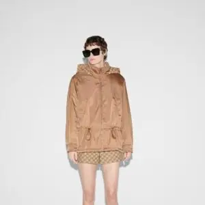 Gucci Gabardine Nylon Bomber Jacket