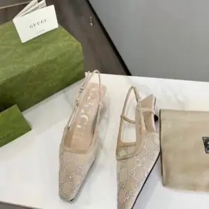 GUCCI Signoria Glitter Ballet Flats