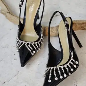 GUCCI Crystal Chain Pumps