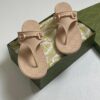 GUCCI GG Beige Rubber Sandal