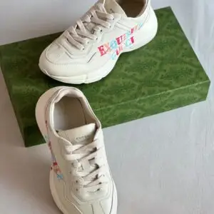 GUCCI Rhyton Vintage Leather Sneaker