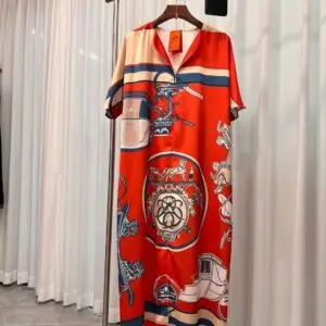 HERMES Maxi Floral Dress