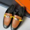 HERMES WOMEN Leather Mule