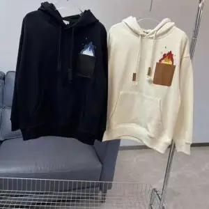 LOEWE Leather Patch Hoodie