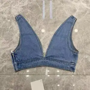 LOEWE Anagram Denim Bustier