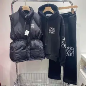 LOEWE lettering embroidered hoodie