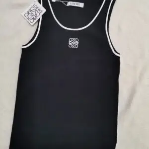 LOEWE Anagram Embroidered Ribbed Knit