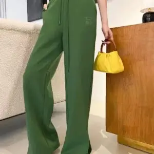 LOEWE Olive Fleece Track Pants