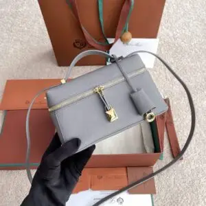 LORO PIANO Extra Saddle Leather Bag