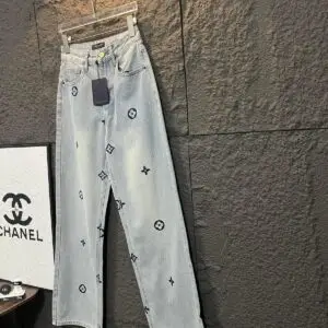 Louis Vuitton Printed Denim Jeans