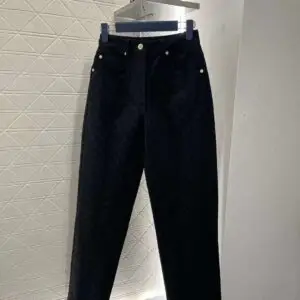 LOUSE VUITTON High-Waisted Straight-Leg Jeans for Ladies