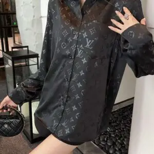 LOUIS VUITTON Men's Slim Fit Black Shirt