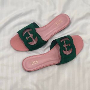 Gucci Interlocking G Suede Sandals
