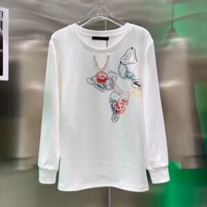 LOUISE VUITTON Graphic Long Sleeve T-Shirt