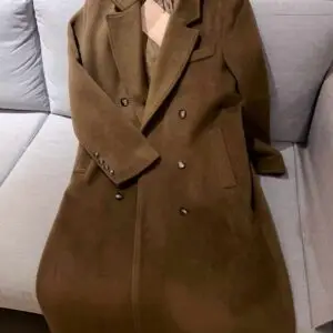 MIU MIU Double-Breasted Long Wool Coat