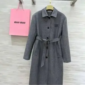MIU MIU Belted Wool Coat