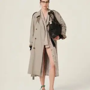 MIU MIU Wool-Blend Trench Coat