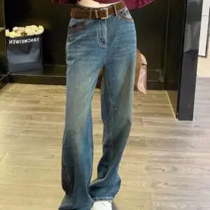 MIU MIU Wide Leg Skater Jeans