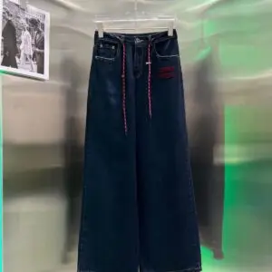 MIU MIU High Waist Straight Denim Pants